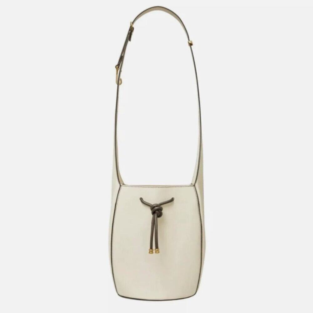 Tory Burch Spaghetti Strap Hobo Bag – Cement, One Size